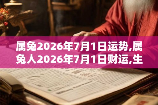 属兔2026年7月1日运势,属兔人2026年7月1日财运,生肖兔2026年7月1日运势 属兔2026年7月1日运势,属兔人2026年7月1日财运,生肖兔2026年7月1日运势