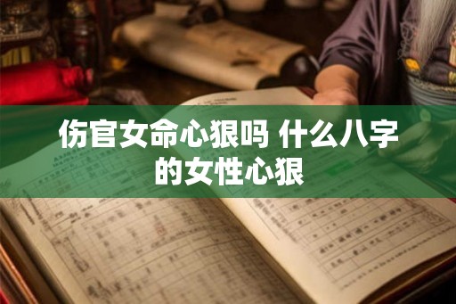 伤官女命心狠吗 什么八字的女性心狠