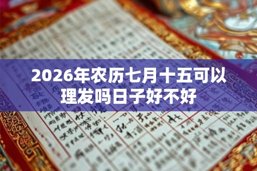 2026年农历七月十五可以理发吗日子好不好