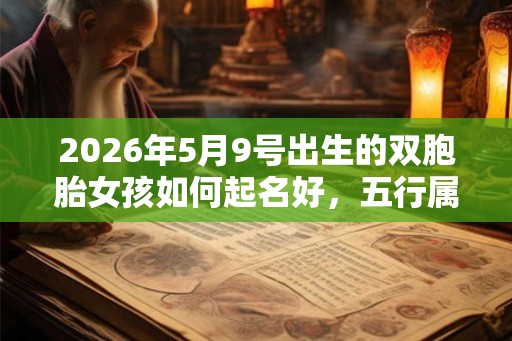 2026年5月9号出生的双胞胎女孩如何起名好，五行属什么？