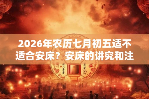 2026年农历七月初五适不适合安床？安床的讲究和注意事项