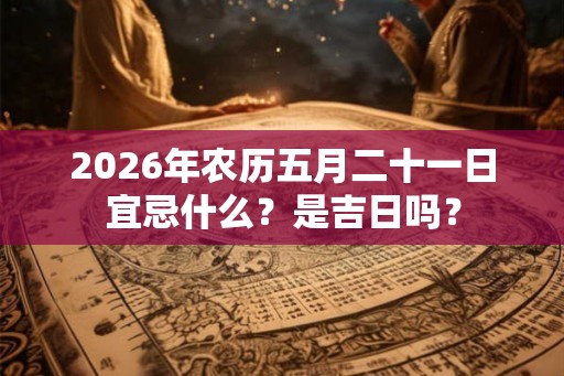 2026年农历五月二十一日宜忌什么？是吉日吗？