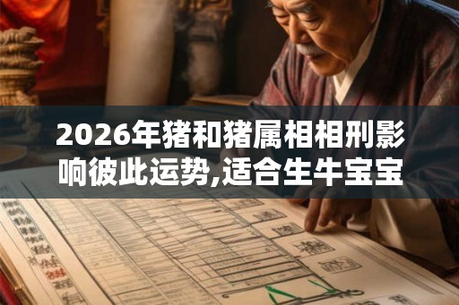 2026年猪和猪属相相刑影响彼此运势,适合生牛宝宝