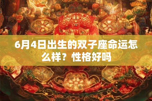 6月4日出生的双子座命运怎么样？性格好吗