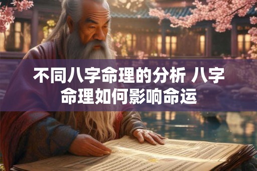 不同八字命理的分析 八字命理如何影响命运
