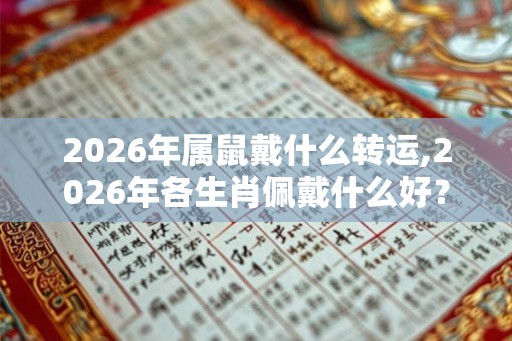 2026年属鼠戴什么转运,2026年各生肖佩戴什么好? 2026年属鼠戴什么转运,2026年各生肖佩戴什么好?