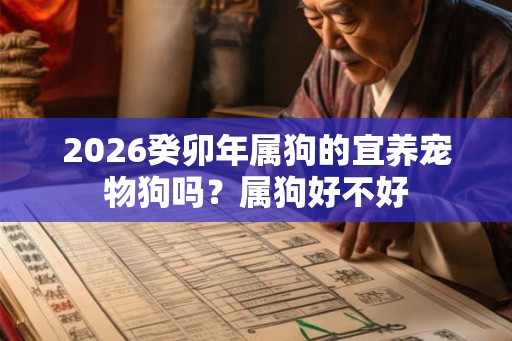 2026癸卯年属狗的宜养宠物狗吗?属狗好不好 2026癸卯年属狗的宜养宠物狗吗?属狗好不好
