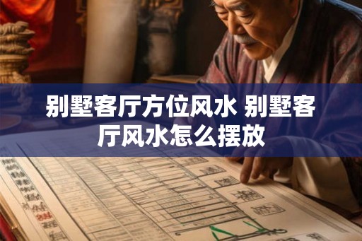 别墅客厅方位风水 别墅客厅风水怎么摆放