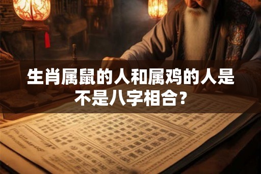 生肖属鼠的人和属鸡的人是不是八字相合？
