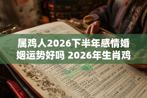 属鸡人2026下半年感情婚姻运势好吗 2026年生肖鸡的爱情运程详解