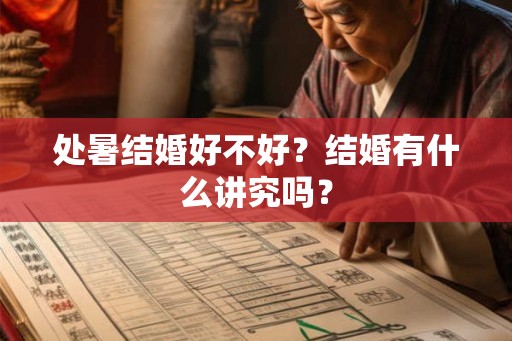 处暑结婚好不好?结婚有什么讲究吗? 处暑结婚好不好?结婚有什么讲究吗?
