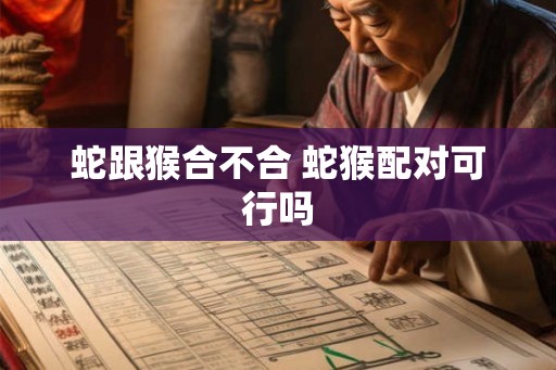 蛇跟猴合不合 蛇猴配对可行吗 蛇跟猴合不合 蛇猴配对可行吗