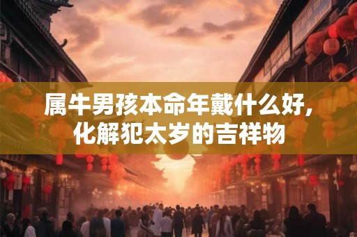 属牛男孩本命年戴什么好,化解犯太岁的吉祥物