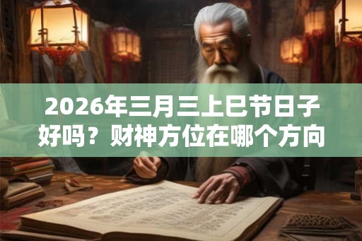 2026年三月三上巳节日子好吗？财神方位在哪个方向？