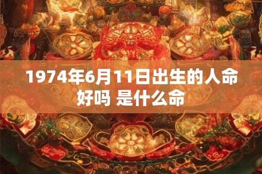 1974年6月11日出生的人命好吗 是什么命