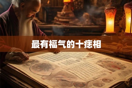 最有福气的十痣相