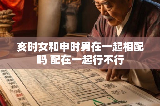 亥时女和申时男在一起相配吗 配在一起行不行