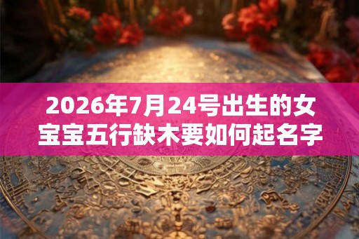 2026年7月24号出生的女宝宝五行缺木要如何起名字
