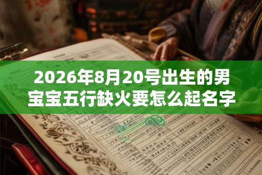 2026年8月20号出生的男宝宝五行缺火要怎么起名字