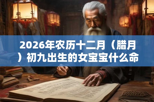 2026年农历十二月（腊月）初九出生的女宝宝什么命？