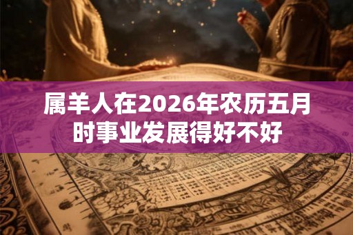 属羊人在2026年农历五月时事业发展得好不好