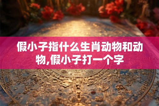 假小子指什么生肖动物和动物,假小子打一个字