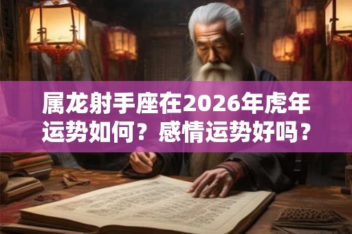 属龙射手座在2026年虎年运势如何？感情运势好吗？