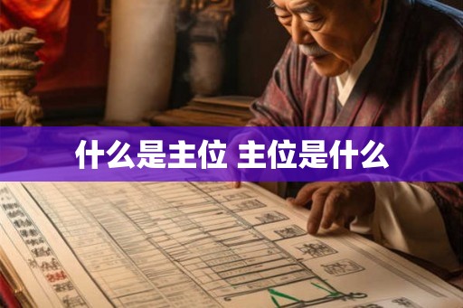 什么是主位 主位是什么 什么是主位 主位是什么