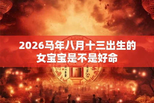 2026马年八月十三出生的女宝宝是不是好命 2026马年八月十三出生的女宝宝是不是好命
