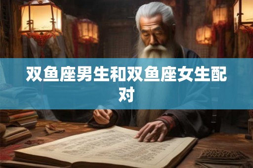 双鱼座男生和双鱼座女生配对