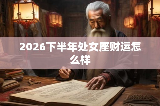 2026下半年处女座财运怎么样
