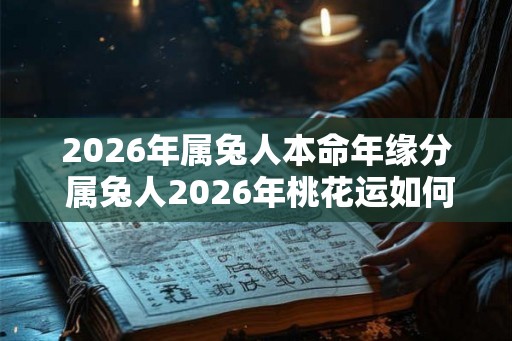 2026年属兔人本命年缘分 属兔人2026年桃花运如何