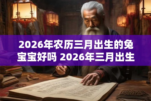 2026年农历三月出生的兔宝宝好吗 2026年三月出生的兔宝宝可否养