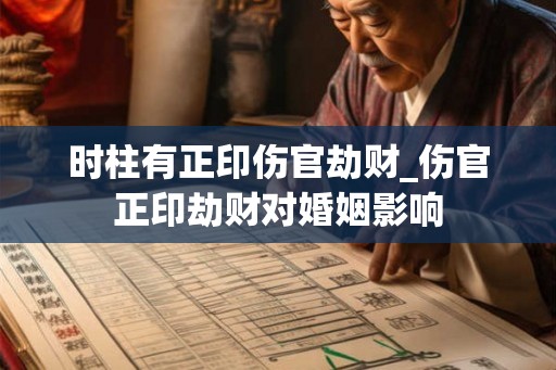 时柱有正印伤官劫财_伤官正印劫财对婚姻影响 时柱有正印伤官劫财_伤官正印劫财对婚姻影响