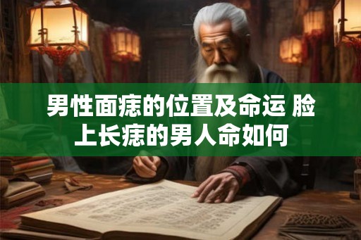 男性面痣的位置及命运 脸上长痣的男人命如何