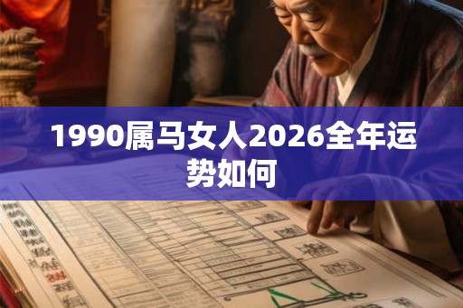 1990属马女人2026全年运势如何