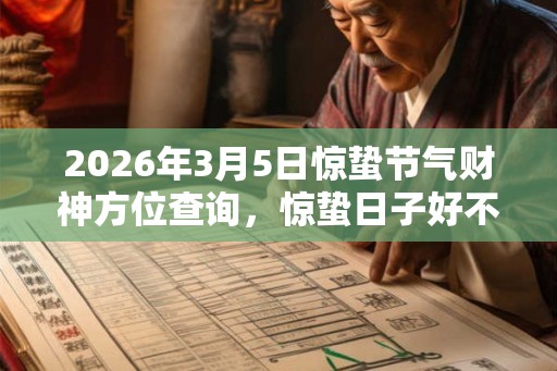 2026年3月5日惊蛰节气财神方位查询，惊蛰日子好不好？