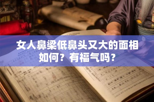 女人鼻梁低鼻头又大的面相如何？有福气吗？