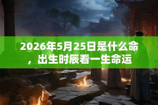 2026年5月25日是什么命，出生时辰看一生命运