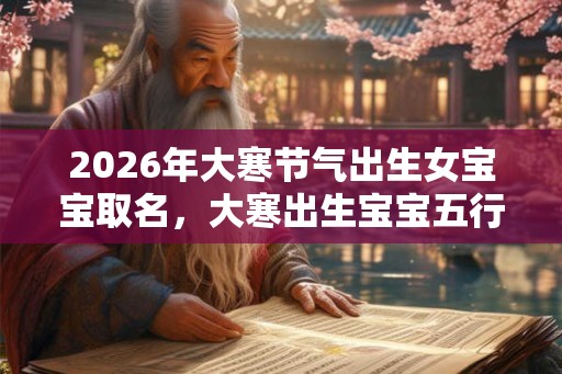 2026年大寒节气出生女宝宝取名，大寒出生宝宝五行缺什么？