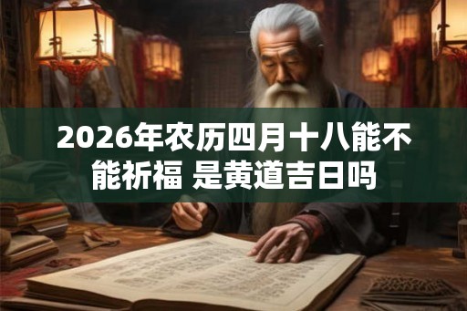 2026年农历四月十八能不能祈福 是黄道吉日吗 2026年农历四月十八能不能祈福 是黄道吉日吗