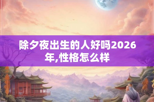 除夕夜出生的人好吗2026年,性格怎么样