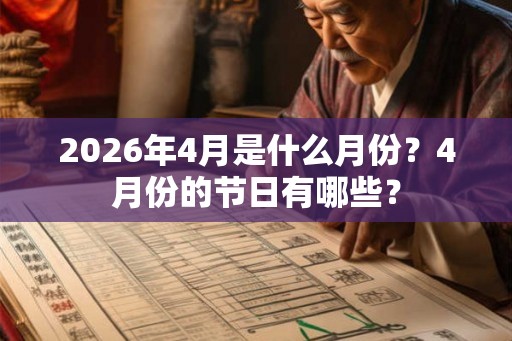 2026年4月是什么月份？4月份的节日有哪些？