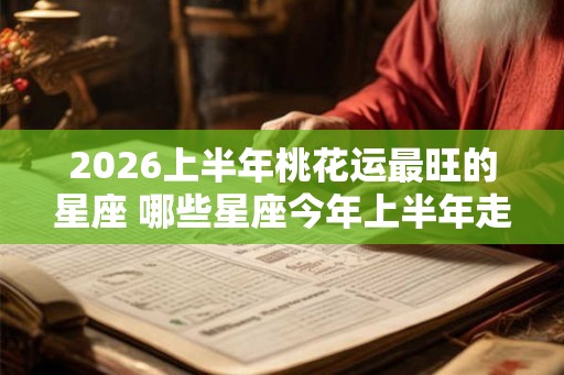 2026上半年桃花运最旺的星座 哪些星座今年上半年走桃花运