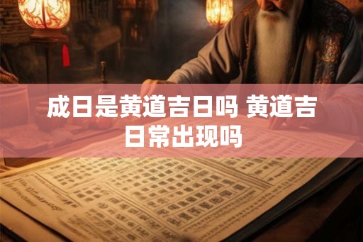 成日是黄道吉日吗 黄道吉日常出现吗