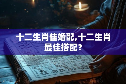 十二生肖佳婚配,十二生肖最佳搭配？