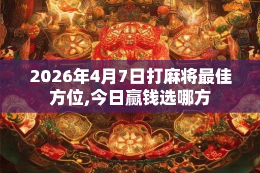 2026年4月7日打麻将最佳方位,今日赢钱选哪方