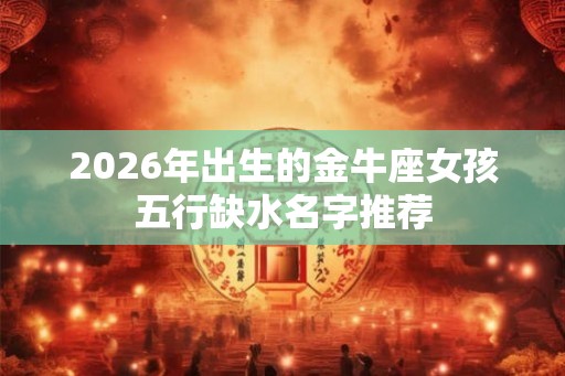 2026年出生的金牛座女孩五行缺水名字推荐