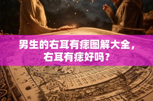 男生的右耳有痣图解大全，右耳有痣好吗？