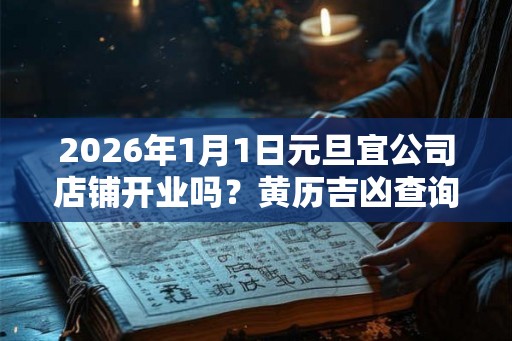 2026年1月1日元旦宜公司店铺开业吗?黄历吉凶查询 2026年1月1日元旦宜公司店铺开业吗?黄历吉凶查询